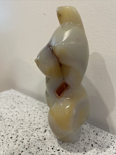 Jade Kristall Edelstein mittel Handwerk handgeschnitzt Frau Figur - Bild 8 von 15