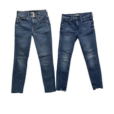 Express Jean LOT 2 Women 25 Ankle Short Skinny Jegging Y2k Chic Academia Indie