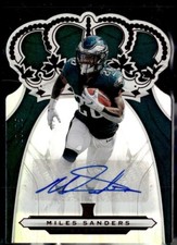 2019 Panini Chronicles #CR-14 Miles Sanders Crown Royale Rookie Auto Red #/75 RC