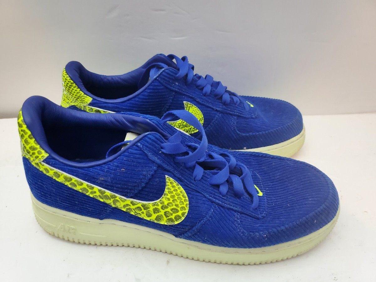 B*】様 GW価格！Nike Air Force 1 PRM 陰陽 Nike X Air Force 1 Shoes Women 10.5 Blue Corduroy Sneaker X Olivia