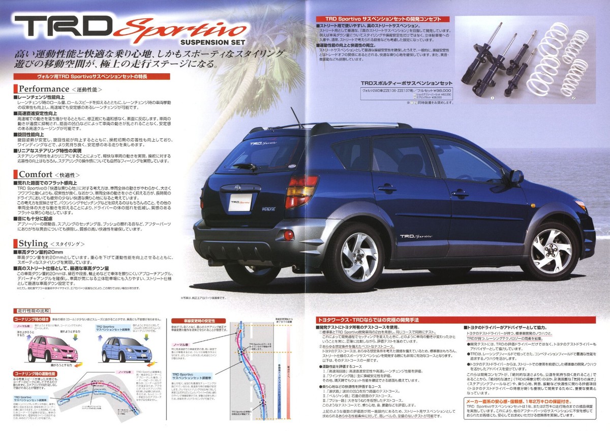 Catalog] 2002 Toyota TRD Sportivo VOLTZ suspension set Japanese