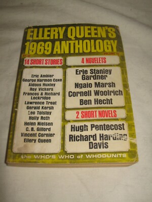Ellery Queen's Anthology 1969 Volume 16 - 6 Novel 14 Short Stories