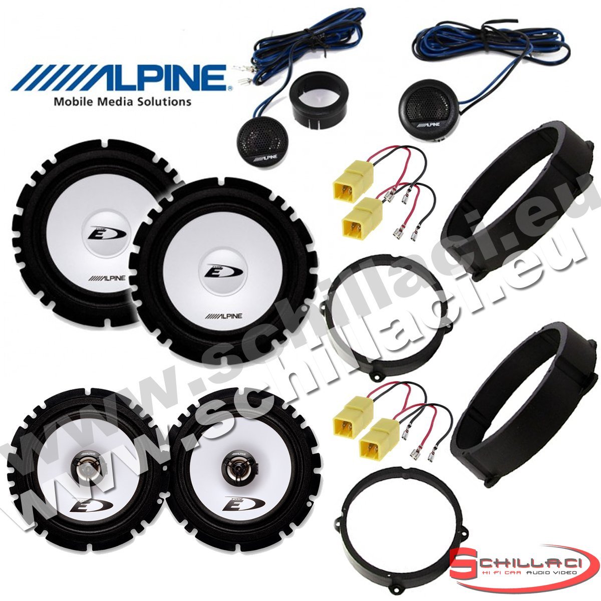 Suono Alpine per Lancia Ypsilon 2003-2013 | Kit Audio 6 Speaker Ready