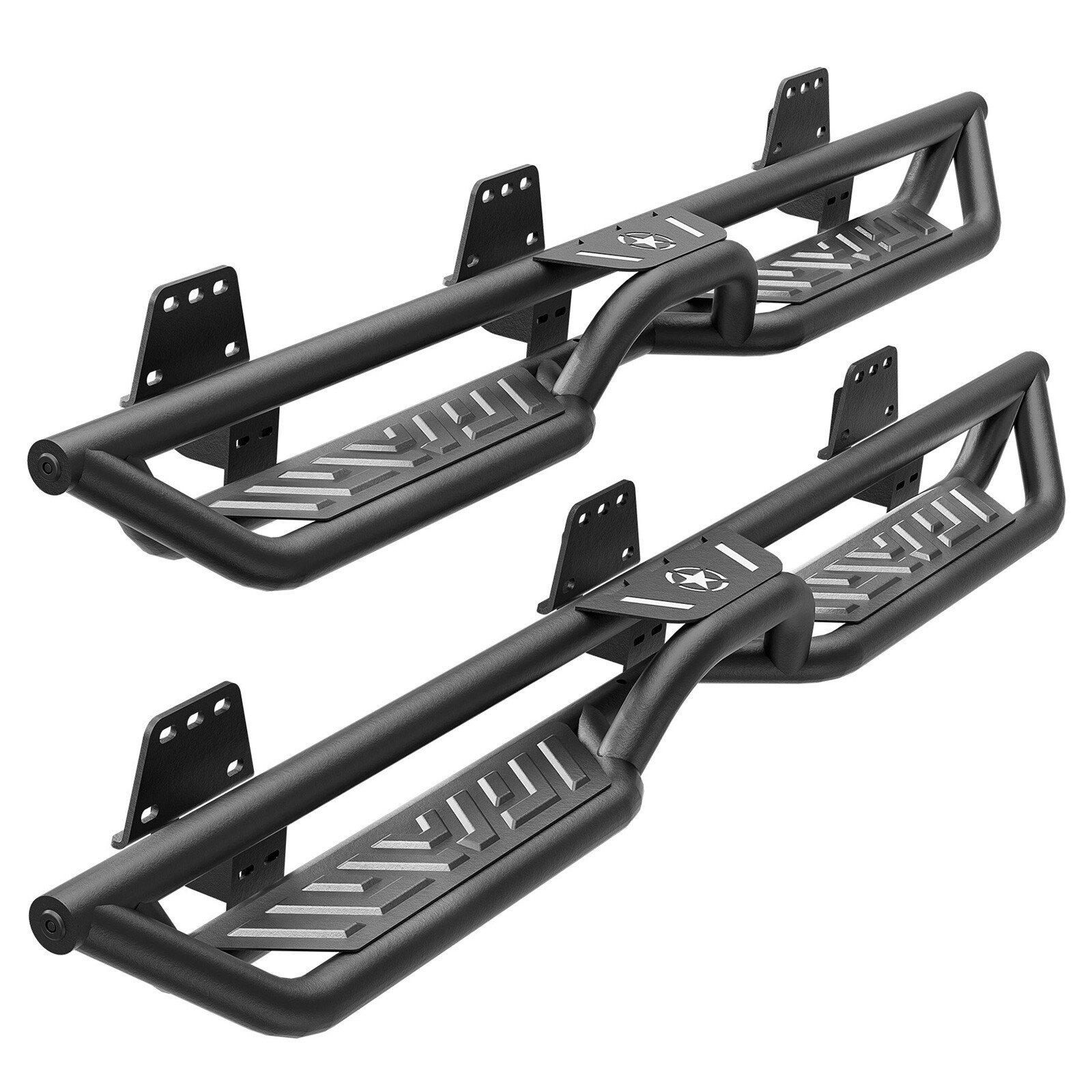 For 2019-2025 Dodge Ram 1500 Crew Cab New Body Running Boards Side Steps 2-Stair