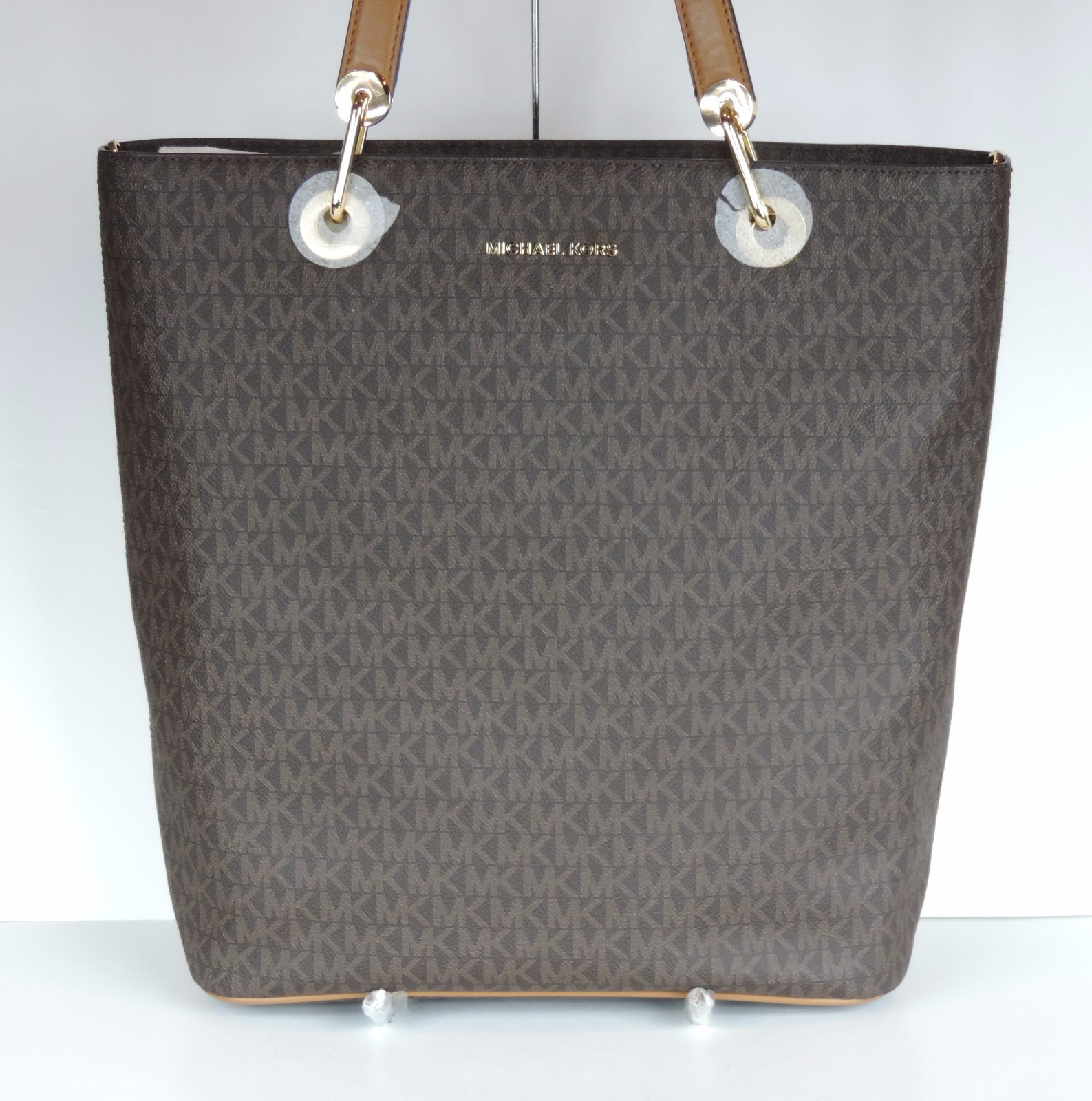 michael kors raven large logo tote
