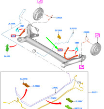 Flexible de frein Ford KA