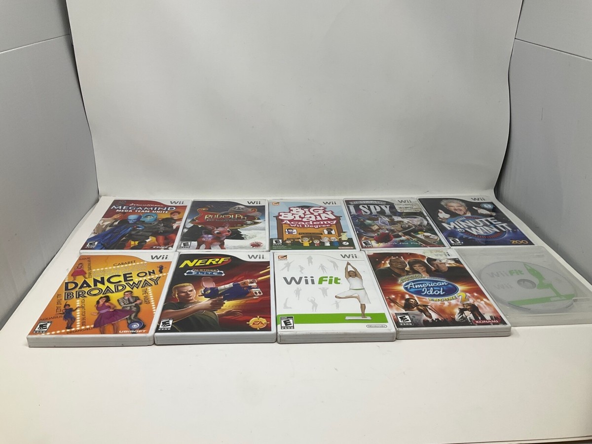 Nintendo Wii Game Lot Set – Bundle of 10 Action, Sports, and
