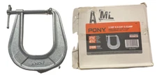 Pony 2-3/8" x 4-3/4" Small Carriage C-Clamp 2400lbs Clamping Pressure #245