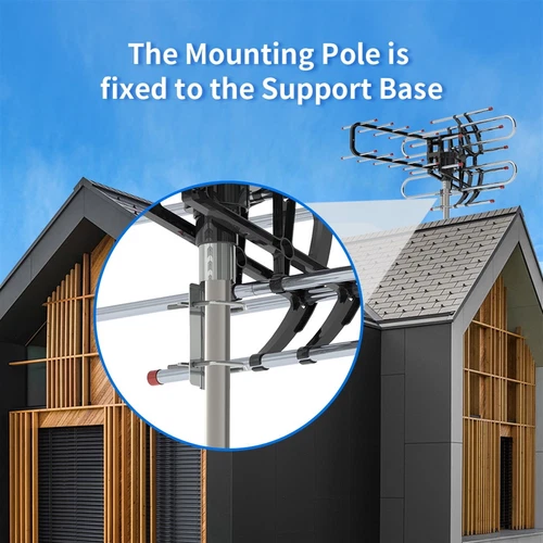 990 Miles Outdoor 1080P Amplified TV Antenna HD TV 36dB Rotor 360° UHF/VHF HDTV - Picture 8 of 12