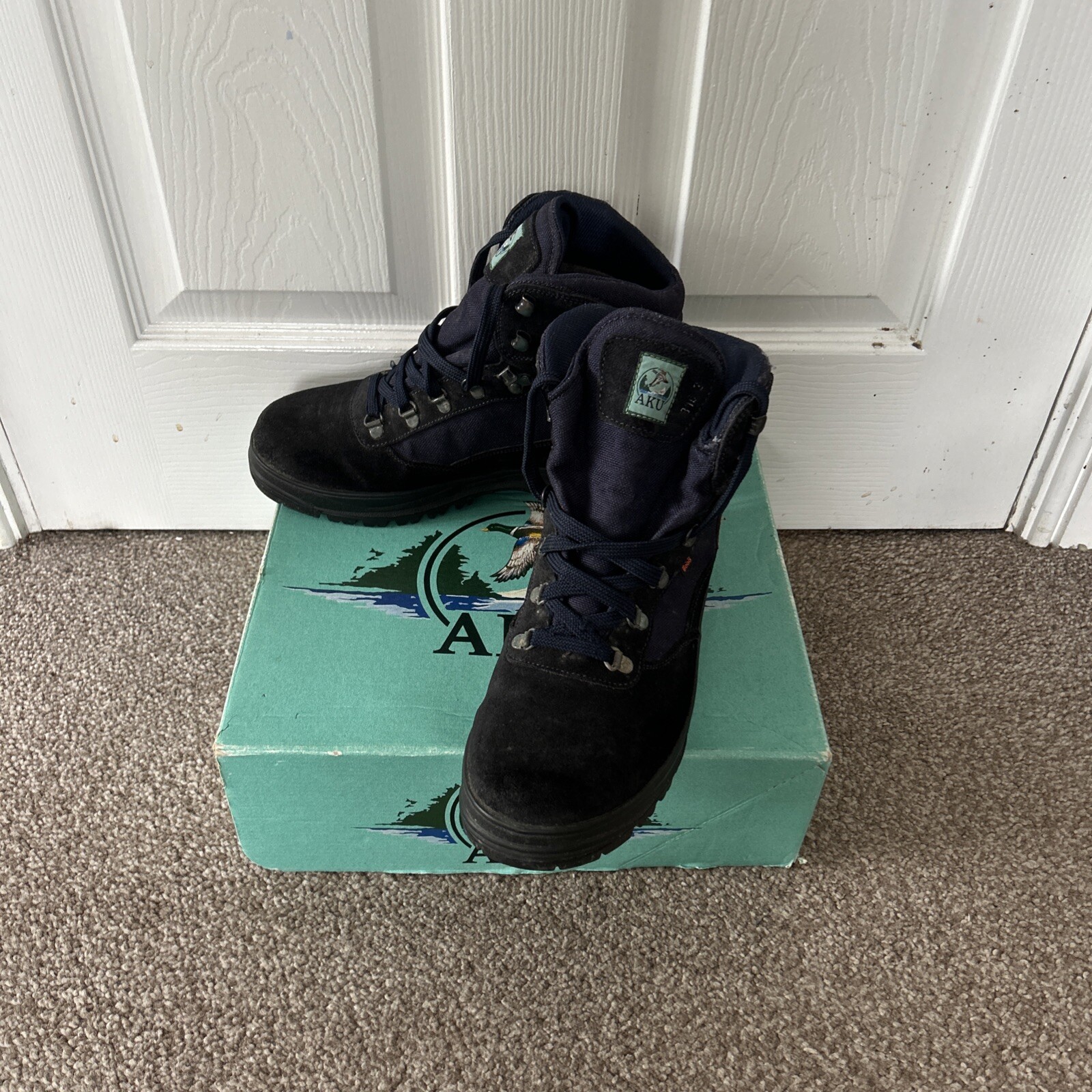 Botas AKU GTX Air 8000 Gore-Tex Montaña Senderismo Vibram Azul Talla 8 EN CAJA