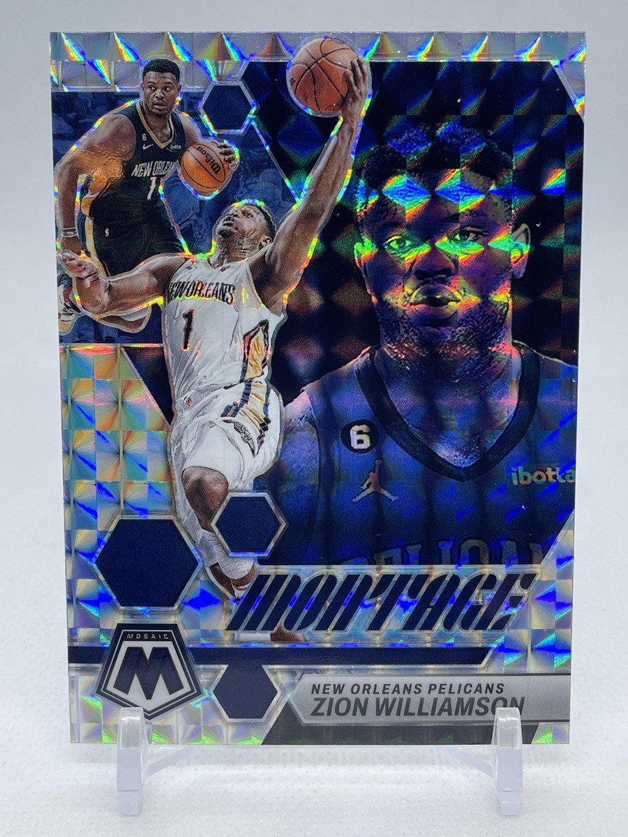 zion williamson AUTO ザイオン ウィリアムソン 5枚限定 2022-23 Panini Mosaic - Montage Zion Williamson #5 Mosaic Prizm