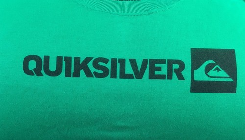 -=NEW=- QUIKSILVER Boys Long Sleeve Shirt XL Green White - Picture 7 of 12