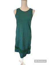 Ann Taylor Sleeveless Green Tank Dress Petite Size 4