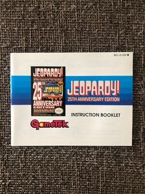 Jeopardy for NES Nintendo: Tested CIB - 25th Anniversary Edition Excellent Shape