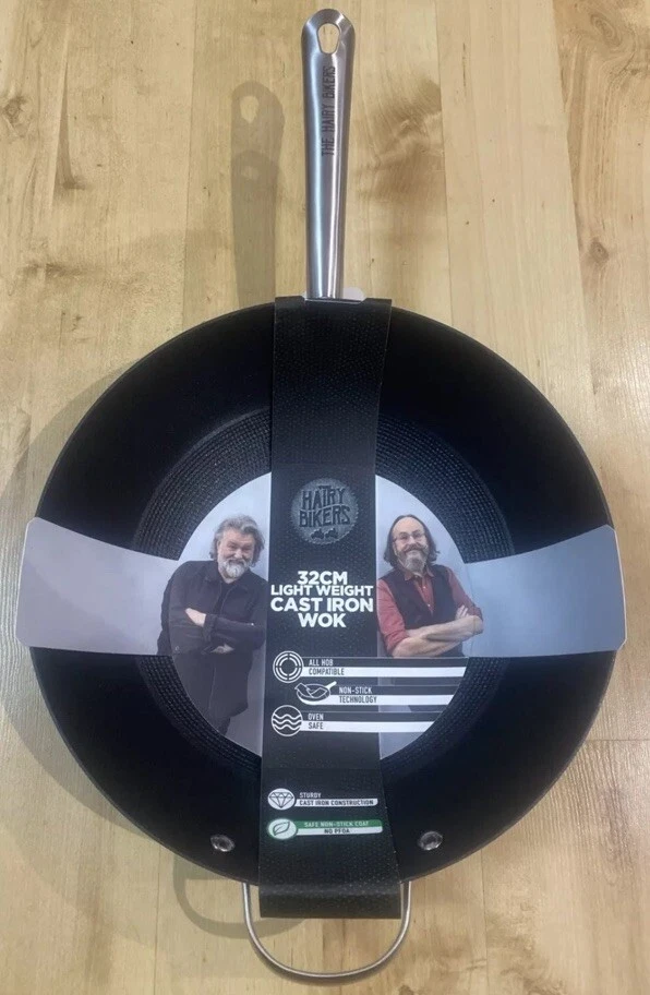 Hairy Bikers 32CM Light weight Cast Wok Non Stick CKW2632
Opens in a new window or tab