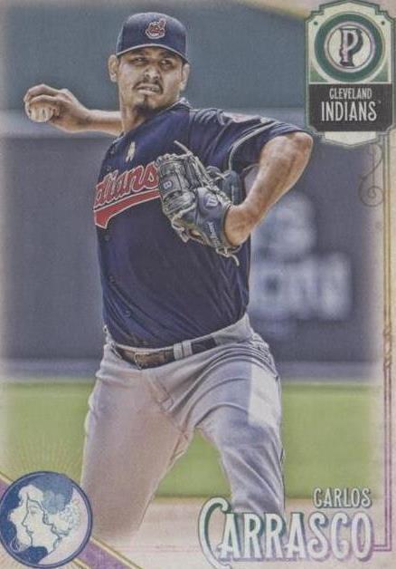 2018 Topps Gypsy Queen - Carlos Carrasco #285 Gypsy Queen Logo Swap for ...