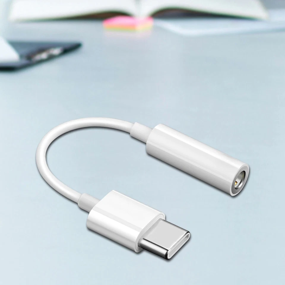 USB-C Type C Adapter Port to 3.5MM Aux Audio Jack Earphone Headphone Cable USB - Image 4 of 4