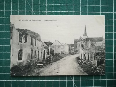 vd017 AK WW1 Schweiz - St. Moritz Kanton Schlettstadt