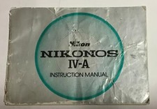 Nikon Nikonos lV-A Instruction Manual, used, English