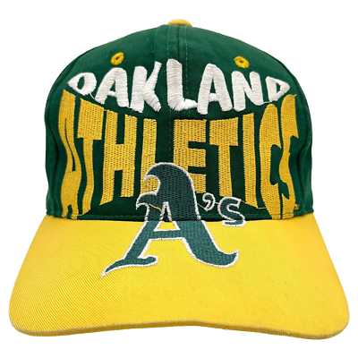 VINTAGE Oakland Athletics Hat Cap Snap Back Green Gold MLB VINTAGE Oakland Athletics Hat Cap Snap Back Green Gold MLB