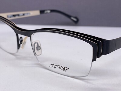 Eyeglasses Frames Men Woman Black Rectangular JF 2616 Half Rim NP: 324 