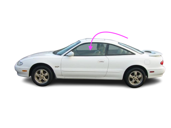 Fits: 1993-1996 Mazda MX6 2D Coupe Driver Side Left Front Door
