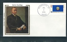 USA Presidents / Calvin Coolidge . (  NOT A FDC ). Colorano Silk Cachet