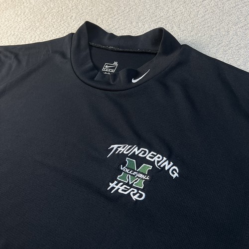 Camisa Marshall Thundering Herd VOLEIBOL Nike Fit Cuello Simulado Seco Talla XL Negra - Imagen 4 de 10