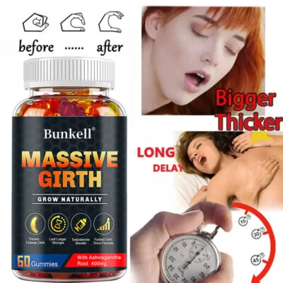 BUNKELL Massive Girth Gummibärchen zur Potenzsteigerung Extremes Testosteron