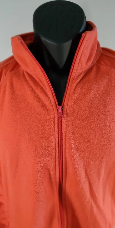 Жилет женский Tek Gear с флисовой подкладкой без рукавов с ложным вырезом на молнии большой персиковый - Изображение 2 из 4