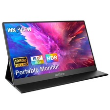 Portable Monitor, 15.6 Inch FHD 1080P HDMI USB C Second External Monitor for ...