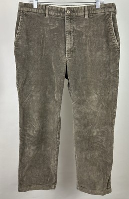 Vintage Corduroy Pants Mens 36 36x28 ACTUAL Khaki Brown Earth Tone Minimal 90s