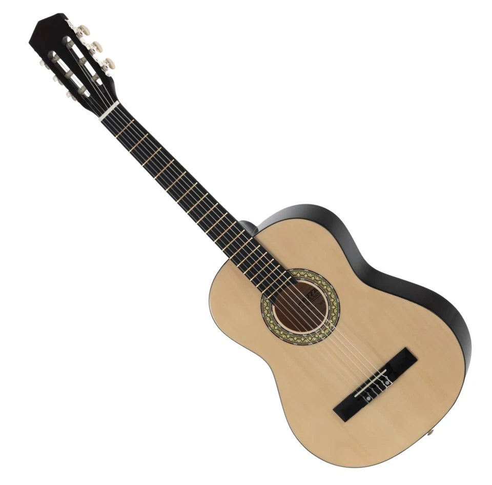 Guitare 3/4 Classique Acoustique Concert Pour Gaucher Debutants 6 Cordes Nylon - Photo 1/4