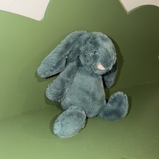 JellyCat Medium Bashful Mineral Blue Bunny Rare Jelly Cat soft for
