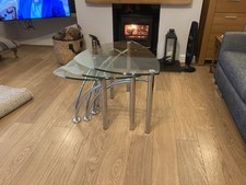 Nest Of Three Glass Tables