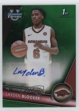 2023-24 Bowman U Chrome Prospect Green Refractor 60/99 Layden Blocker Auto 6j0