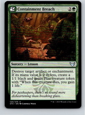 Magic the Gathering Containment Breach Strixhaven: School of Mages MTG