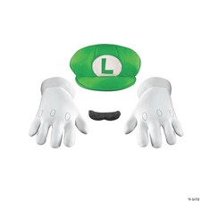 Adults Super Mario Bros.  Luigi Accessory Kit - Halloween Costume Accessory Part