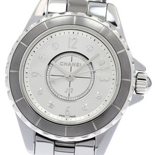 CHANEL J12 Chromatic H3401 8P diamond Silver Dial Quartz Ladies Watch_965700