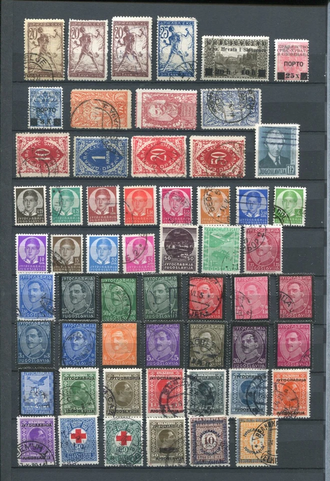 280 selos antigos usados da coleção da Iugoslávia - Imagem 2 de 4