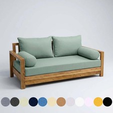 S2 Daybed Mattress Cushion Complete Set, Knife Edge Outdoor Porch Swing Cushion