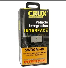 CRUX SWRGM-49 radio replacement interface retains Steering Wheel Control