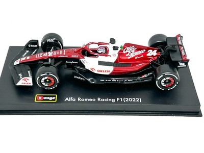 Bburago G Zhou Alfa Romeo C42 F1 Model Car from 2022, Burago Alfa F1 Models