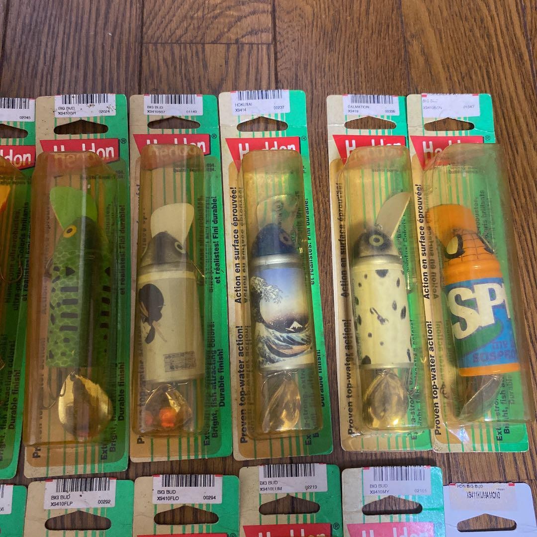 Heddon Big Bud Topwater Lure Set 22 Pcs Old & New Plastic Fishing Baits - Image 3