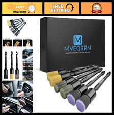 MVEQRRN 6 Pcs Car Detailing Brush Set, Boars Hair  Soft Cleaning Brushes