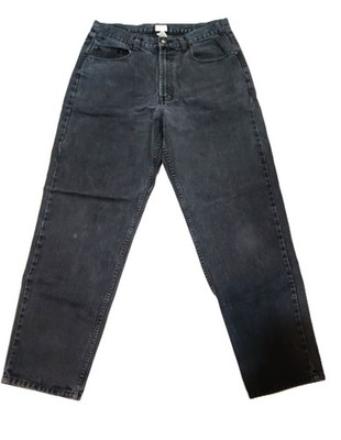 CHEROKEE MEN'S Y2K 36X32 DENIM JEANS PANTS TINTED BLACK WORKWEAR RELAXED FIT VTG