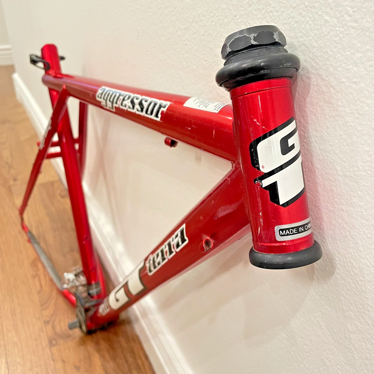 GT Aggressor 20'' Frame Vintage Steel Triple Triangle Red CrMo | eBay