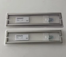 IKEA ORRNAS 13" Stainless Steel Handle, 12 5/8" C-C Hole Spacing - LOT OF 4