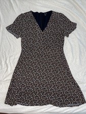 Madewell Floral Daisy Print V-Neck Short Sleeve A-Line Dress Women’s Size 6