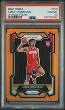 2023 PANINI PRIZM ORANGE PRIZM #150 AMEN THOMPSON 37/49 PSA 10
